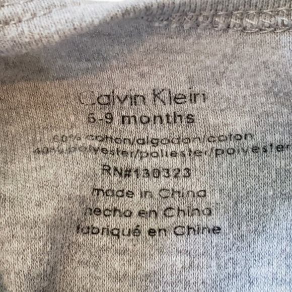 Calvin Klein Baby Girls Shirt Gray/Red Tulle Accents 6/9 Months See Description - Picture 3 of 6